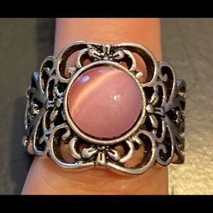 Pink Rhinestone Ring